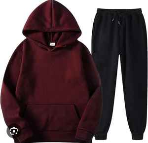 ชุดวอร์มเสื้อสวมหัวแบบมีฮู้ดของผู้ชายเสื้อสเวตเตอร์โอเวอร์ไซส์สำหรับฤดูหนาวชุดจ็อกเกอร์100% ผ้าฝ้ายซักได้ - Product Image 3