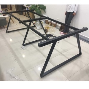 Industrial-Style Metal Conference <b>Table</b> Legs 240x120cm Trapeze II Concept HCTH013-<b>Office</b> Furniture for Hotels & <b>Offices</b> - Product Image 2