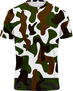 Camisetas de camuflaje de manga corta para hombre de alta calidad, ropa pesada con logotipo personalizado, camisetas ajustadas en blanco al por mayor, ajuste de verano - Product Image 5