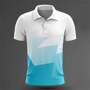 Polo informal de poliéster con cremallera, jersey de manga corta, camiseta de golf de punto con estampado, talla XL - Product Image 4