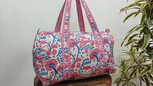 Bolsa de Lona de Algodón Acolchada con Estampado Artesanal y Cierre de Cremallera |   Bolsa de Viaje Deportiva Táctica de Gran Capacidad Ecológica para Fin de Semana - Product Image 3