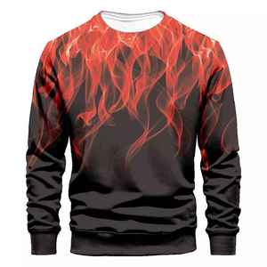 Sudadera personalizada de sublimación para hombre, Sudadera con capucha de última llegada OEM, el mejor patrón de estampado de tela, sudadera de talla grande para hombre - Product Image 5