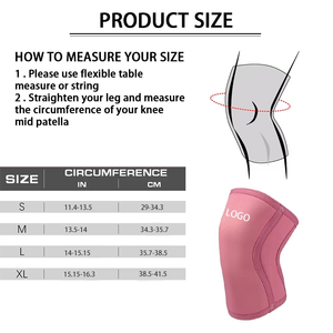 Rodilleras de peso pesado Soporte Powerlifting Rodillera Pad Cross-Fit Gym Squats 7MM Neopreno Levantamiento de pesas Rodilleras - Product Image 3