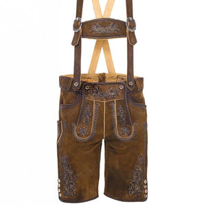 Allemand oktoberfest lederhosen shorts hommes en cuir de chèvre brodé bavarois tenue fournisseur oem achats en gros - Product Image 3