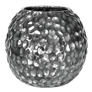 Argent Martelé Métal Fer Fleur Vase Exquis Fabriqué À La Main Moderne Décor À La Maison Élégant Chatoyant Sol Vase pour Plantes - Product Image 1