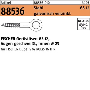 Pernos de Anclaje para Andamios de Acero R 88536 GS 12x300, 25 Piezas de Fischer - Product Image 1