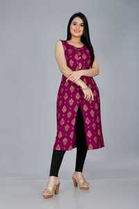 Material de rayón de diseñador étnico indio, impreso completamente cosido, diseño de lujo para niñas y mujeres, Kurti para compradores a granel - Product Image 4