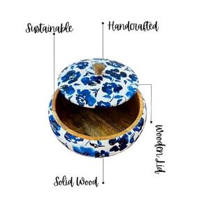 Top Tendance Produit Hotpots Classique Élégant Sheesham Couvercle Pot En Bois Fournitures Alimentaires Casserole Servant Réchauffeur De Nourriture Pot - Product Image 2