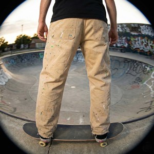Pantalon de jogging tendance pour homme, style hip-hop, coupe ample, beige vieilli personnalisé, Y2K, imperméable, respirant, avec cordon de serrage, 100% coton - Product Image 2