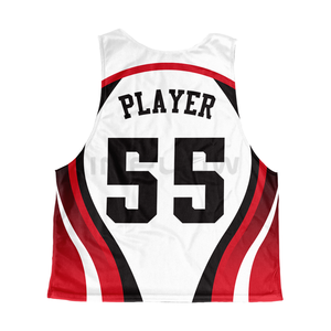 Maillot de crosse réversible de haute qualité à sublimation personnalisée en gros Oem pas cher Pinnies de crosse uniforme de football américain - Product Image 4