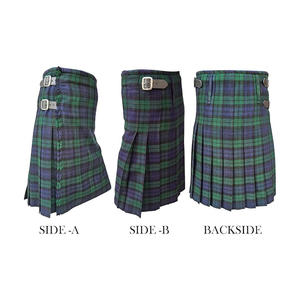 Haute qualité 13oz hommes écossais Tartan Kilt Style Unique Highland uniforme décontracté pour hommes en gros - Product Image 5