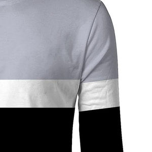 Camiseta de Manga Larga Premium para Hombre 2025, Moderna, Transpirable, 100% Algodón, Corte Holgado, Estampado Sólido, Informal, de Secado Rápido - Product Image 3
