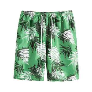 Pantalones cortos de natación y bañadores personalizados para hombre, traje de baño impermeable con patrón sólido para surf en la playa y actividades de natación - Product Image 1