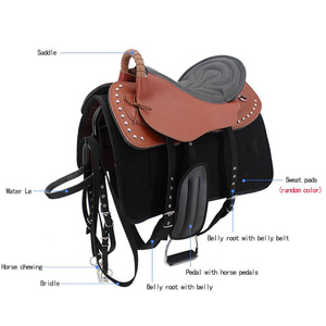 Sillín de montar a caballo con estampado de logotipo personalizado, nuevo diseño, peso ligero, venta al por mayor, para exteriores - Product Image 2