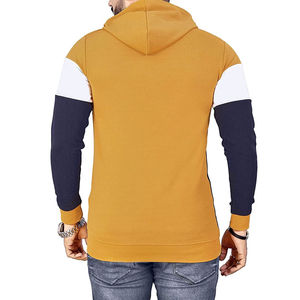 Sweat à capuche en molleton 100% coton pour hommes, pull d'entraînement à capuche de coupe ample avec poches brodées sérigraphiées pour l'hiver, vente en gros - Product Image 3