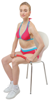 ALLWINWIN MSK100 Bâton de massage - Rouleau de massage musculaire en forme de fleur pour les jambes