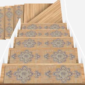 Alfombra con Estampado Étnico - Tapetes Modernos para Escaleras en Color Naranja Desgastado, Goblen - Product Image 4