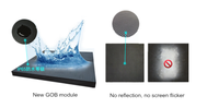 Módulo de Pantalla LED GOB 4K Resistente al Agua, Pantalla LED Personalizada Resistente a Impactos para Interiores, para Tiendas Minoristas y Ascensores