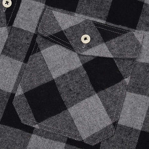 Chemise en flanelle Streetwear classique pour hommes à la mode 100% coton conception à carreaux anti-rides à manches longues bouton haut Logo personnalisable - Product Image 2