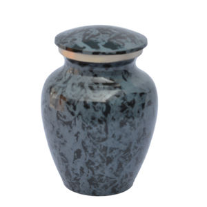 Urna de cremación de latón para cenizas, acabado múltiple, aleación de latón y metal, urnas de entierro para adultos humanos, suministros funerarios - Product Image 4