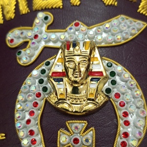 Shriner FEZ กรณี Maroon ที่มีชื่อวัด EMBROIDERED-HSE มือ - Product Image 3