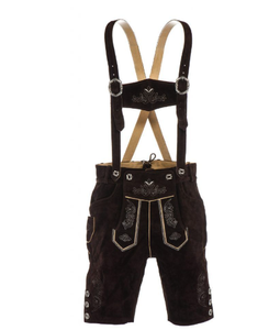 2025 de alta calidad de cuero genuino para mujer Original Lederhosen alemán Oktoberfest disfraces bávaros pantalones cortos calientes - Product Image 1
