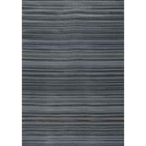 Netline Home Reversible Braided Outdoor Rug Dark Grey 1020 Modern <b>Patio</b> <b>Mat</b> Washable Polypropylene - Product Image 1