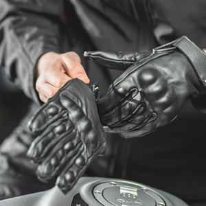 Gants en cuir personnalisés à doigts entiers pour hommes Gants d'hiver thermiques confortables pour les scènes extérieures quotidiennes pour les voyages décontractés - Product Image 6