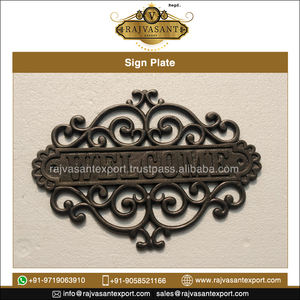 Plaque de signalisation de Style traditionnel de haute qualité pour la maison porte d'hôtel conception personnalisée vente en vrac en laiton ABS matériel plaque de signalisation inde - Product Image 6