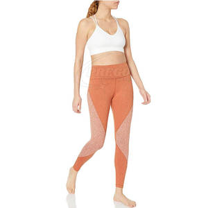 Concevez votre propre legging de fitness décontracté, mi-long, respirant et confortable, en tissu tricoté avec des fibres de spandex/polyester, legging pour femmes - Product Image 4