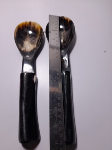 Gran oferta, juego de utensilios de estilo náutico de animales personalizados, cuchara de cuerno y hueso pulido, mango único, diseño de cuchara de horquilla artesanal Natural - Product Image 3