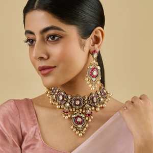 Kundan Necklace 178319 Elegant <b>Wedding</b> <b>Accessory</b> - Product Image 1