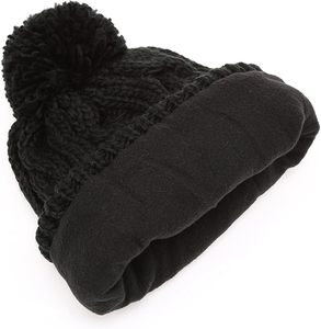 Gorro con pompón de algodón de alta calidad, gorro de punto de invierno suave y acogedor, diseño de punto grueso elegante, ropa de viaje informal al aire libre Digital - Product Image 4