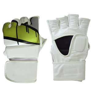 Guantes de MMA Ajustables de Medio Dedo, Transpirables, de Bajo Precio, Servicios OEM, Alta Calidad, Duraderos, Guantes de Entrenamiento de Cuero para Hombre - Product Image 3