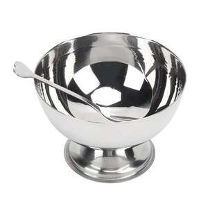 Saladier de forme personnalisée fini argent moderne pour décor de restaurant bol de fruits de service pour cadeau de mariage - Product Image 5