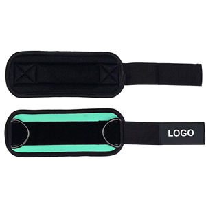 Material de PU y neopreno de alta calidad, máquina de cables para gimnasio, correas de tobillo, logotipo personalizado, cinturón de entrenamiento, seguridad para Fitness, gran oferta - Product Image 1