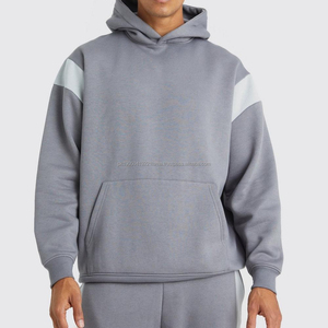 Precio al por mayor, nuevo diseño, chándales de invierno a la moda para hombre, de talla grande, hechos a medida, lisos, 100% algodón, de gran gramaje. - Product Image 3