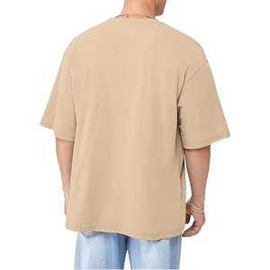 T-shirt ample surdimensionné pour hommes imprimé goutte épaule été personnalisé 100% coton Design décontracté t-shirts - Product Image 2