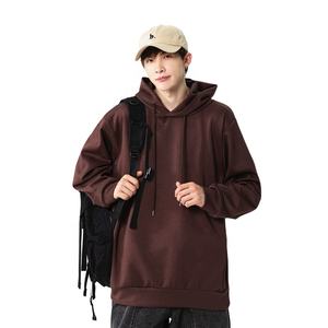 Haute qualité 300g Polyester coton Spandex mélange logo personnalisé impression broderie logo unisexe femmes hommes plaine pull à capuche - Product Image 2