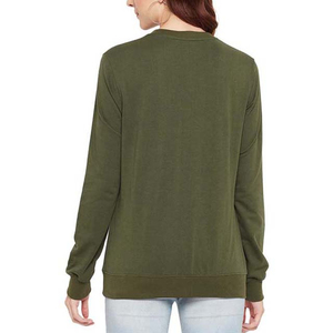 High Pullover Hoodies Sudaderas Tallas grandes Mujeres Invierno Algodón Fleece Diseño de logotipo personalizado Transpirable Servicio OEM Pakistán - Product Image 2