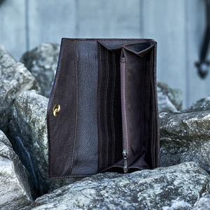 Nouveau Design Sculpture Main Usiné Portefeuille Embrayage Élégant En Cuir Véritable Nouveau Design Portefeuille Multi Utilisations Western Portefeuilles En Cuir - Product Image 6