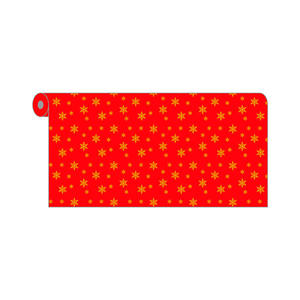 Red 1.20x50m Estrellas <b>Gold</b> Print <b>Tablecloth</b> Roll Novotex TNT B2B - Product Image 1