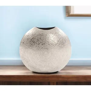 Luxury Matte Black Decorative Metal Flower <b>Vase</b> Living Room Bulk Export Manufacturer metal flower <b>vase</b> Zahid exports - Product Image 1
