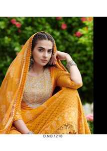 Nouveau Dressing Élégance Tendance Vêtements Ethniques Dernier Pur Coton Kurti Avec Dupatta Broderie Cou Travail à Vendre - Product Image 5