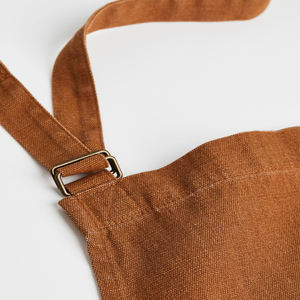 ผ้ากันเปื้อนสำหรับร้านอาหารทำจากผ้าฝ้ายน้ำหนักเบาพิมพ์โลโก้ได้ตามต้องการดีไซน์ใหม่ล่าสุด - Product Image 3