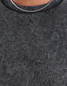 เสื้อสเวตเชิ้ตคอกลมทรงโอเวอร์ไซส์สไตล์วินเทจสำหรับผู้ชาย ผ้าฝ้าย 100% ซักย้อมสีแบบแอซิดวอช รับทำโลโก้ตามสั่ง (OEM) สำหรับฤดูหนาว ขายส่ง - Product Image 2