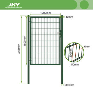 Portails de sécurité horizontaux soudés 656 à double battant, galvanisés, anti-escalade, en treillis métallique double fil, à bon <span class=keywords><strong>prix</strong></span> - Product Image 2