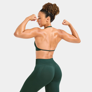 Servicio OEM, Mejor Precio del Fabricante, Leggings de Yoga Personalizados para Mujer, Cintura Alta, Sólidos, Antibacterianos, Sin Costuras - Product Image 6