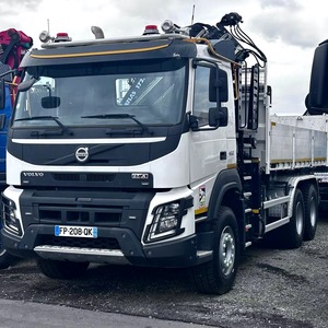 MEILLEURE EXPÉDITION Camion Benne Avec Grue VOL VO FMX 460 Euro 6 2021 6X4 5,40m * ATLAS 172.3E Camion À Benne Basculante À Transmission Automatique - Product Image 3