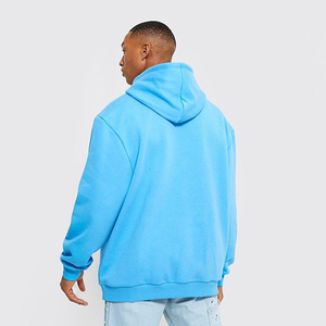 Sweat-shirt à capuche oversize unisexe de haute qualité pour l'hiver, brodé, motif hip-hop sérigraphié, streetwear chaud, 100% uni - Product Image 3
